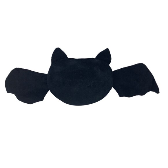 Cute Halloween Black Bat Plush Decorative Stuffed Animal Red Polka Dot Wing 15" - Picture 3 of 4